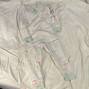 Striped Dinosaur Kids Pajama Set